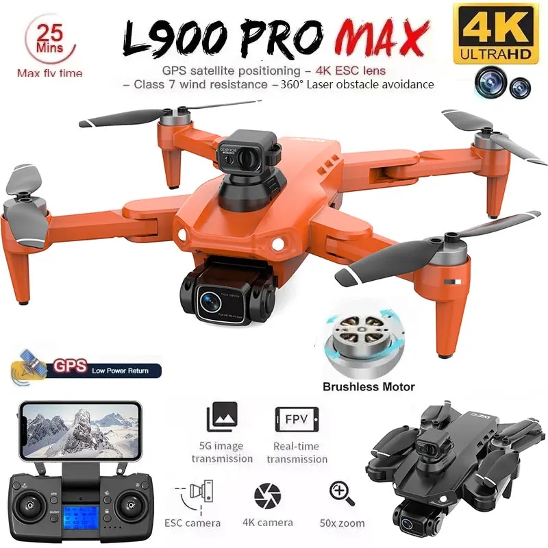Drone Ae Rc - L900 Pro MAX GPS 드론 4K