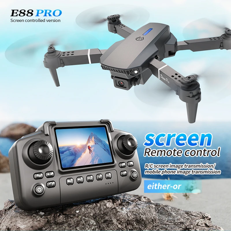 Drone E88 Rc Quadcopter - 전문가용 E88 PRO 드론, 화면 탑재