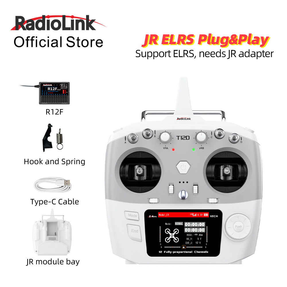 Drone Rc Leading - RadioLink T12D JR 모듈, 12채널, 2.4GHz