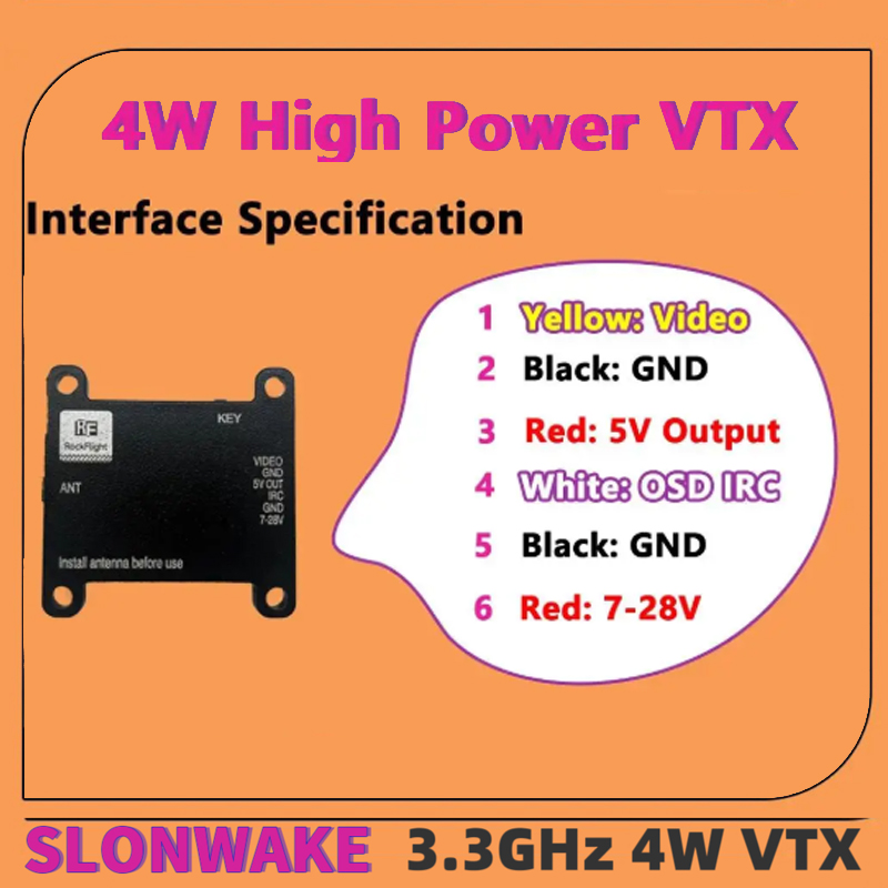 SLONWAKE FPV 3.3G 16채널 4000mW  - Drone Rc Toy 리뷰 및 가격
