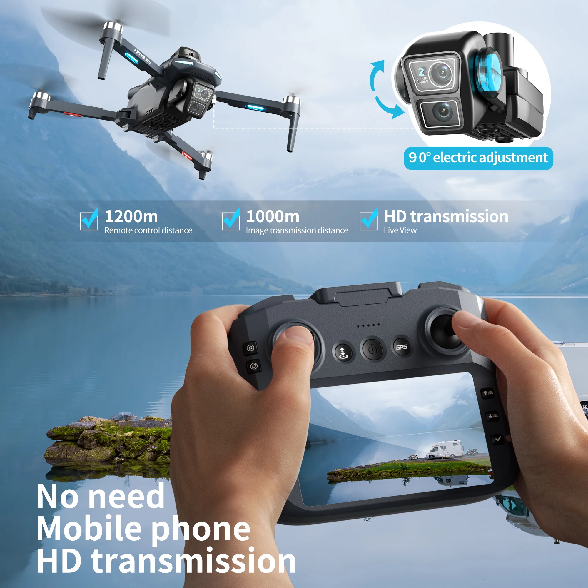 오리지널 XT606 드론 전문가용 8K HD 카메라 5 - Drone Ae Rc 리뷰 및 가격