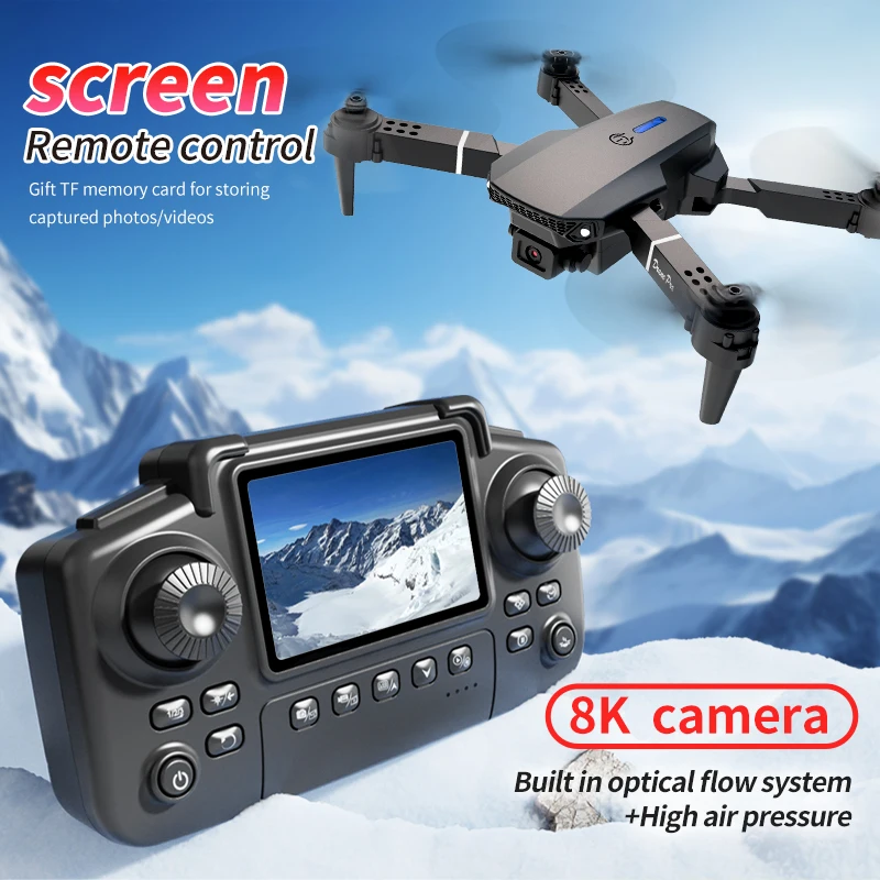 전문가용 E88 PRO 드론, 화면 탑재 8K HD 카 - Drone E88 Rc Quadcopter 리뷰 및 가격